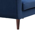 Vega Velvet Modular Corner Sofa - Navy
