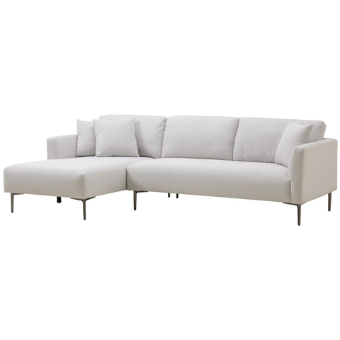 Barry Linen Corner Sofa - Beige