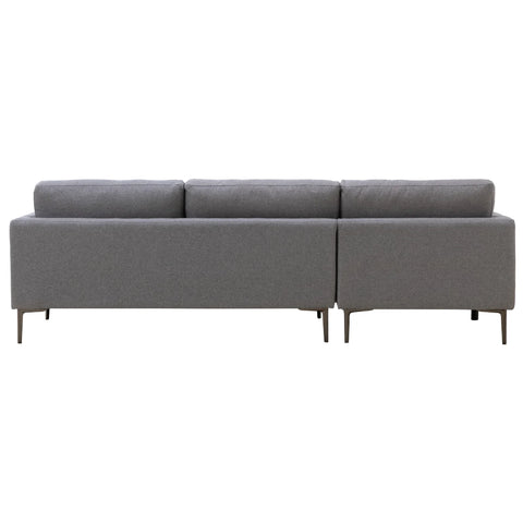 Barry Linen Corner Sofa - Dark Grey