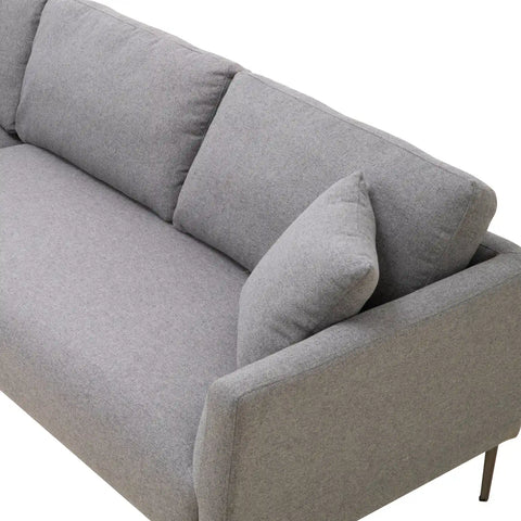 Barry Linen Corner Sofa - Dark Grey