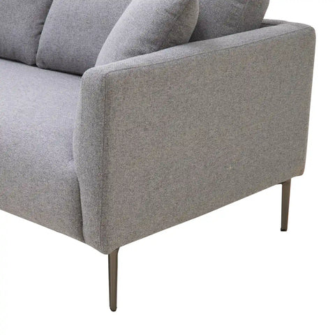 Barry Linen Corner Sofa - Dark Grey