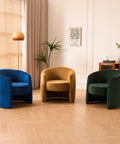Dylan Dark Navy Velvet Occasional Chair