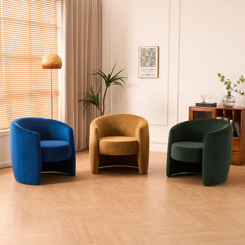 Dylan Dark Navy Velvet Occasional Chair