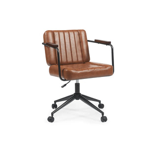 Freda Brown PU Leather Office Chair