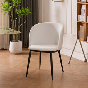 Frida Set of 2 White Velvet Dining Chairs