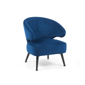Gemma Dark Navy Velvet Occasional Chair