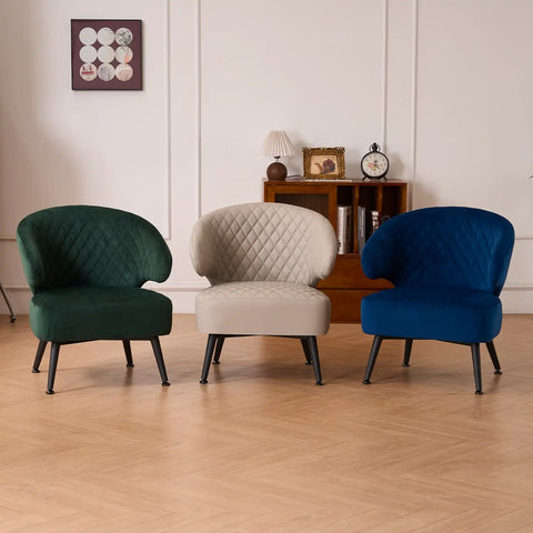 Gemma Dark Navy Velvet Occasional Chair