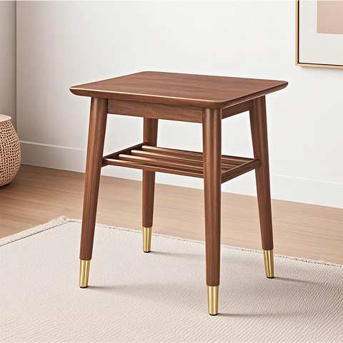 Hadid Rectangle Wooden Side Table