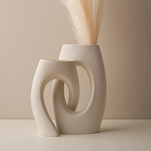Intersect Tube Ceramic Vase Set