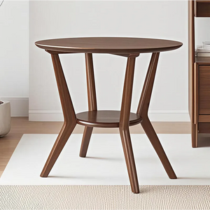 Kobe Round Wooden Side Table