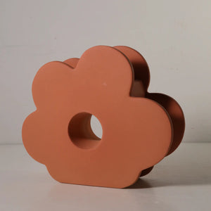 Large Maple Red Ceramic Vase