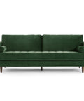 Lennox Velvet 3 Seater Sofa - Dark Green
