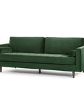 Lennox Velvet 3 Seater Sofa - Dark Green