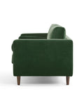 Lennox Velvet 3 Seater Sofa - Dark Green