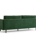 Lennox Velvet 3 Seater Sofa - Dark Green