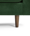 Lennox Velvet 3 Seater Sofa - Dark Green