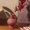 Pillar Matte Tortoiseshell Red Ceramic Vase