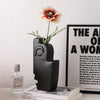 Minimal Night Black Face Vase