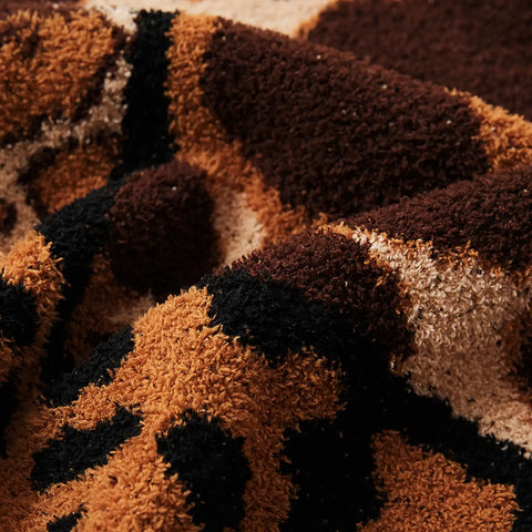 Animal Print (Tiger & Leopard) Knitted Throw