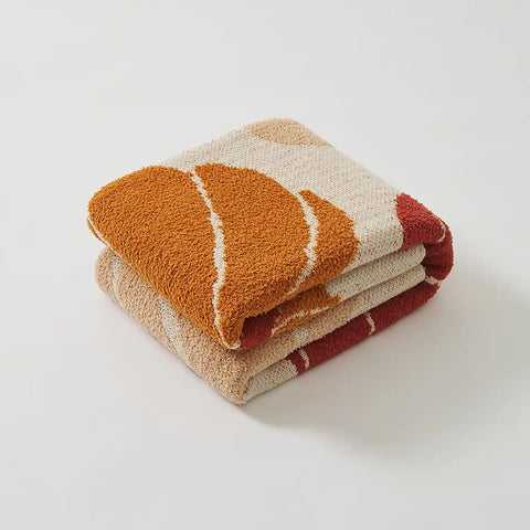 Cozy Pumpkin Pattern Throw