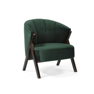 Nico Dark Green Velvet Occasional Chair