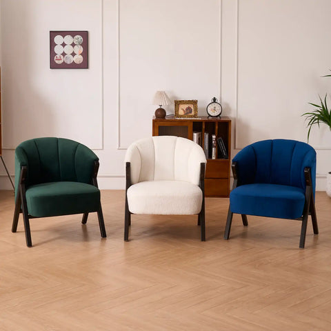 Nico Dark Navy Velvet Occasional Chair