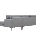 Orka Fabric Left Corner Sofa - Dark Grey