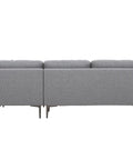 Orka Fabric Left Corner Sofa - Dark Grey