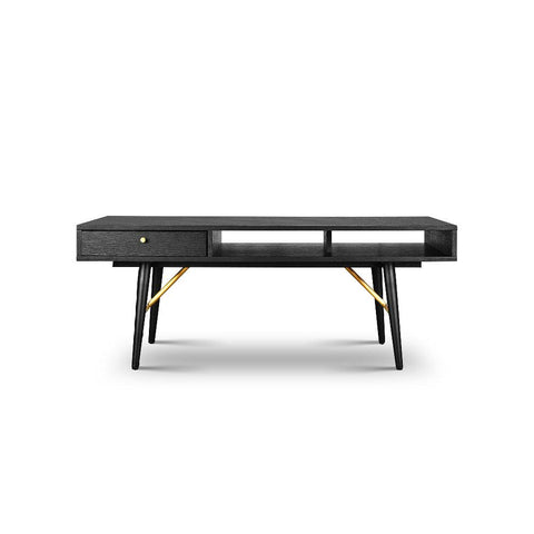 Pivot Coffee Table with Sleek Black Finish - 117cm x 60cm - Furnt