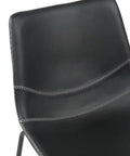 Ray Set of 4 Black PU Leather Dining Chairs