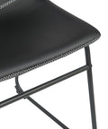 Ray Set of 4 Black PU Leather Dining Chairs