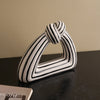Striped Rope Knot Ceramic Ornament
