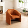Taylor Orange Textured Fabric Occasional Chair