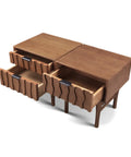 Veneto Brown One Drawer Bedside Cabinet