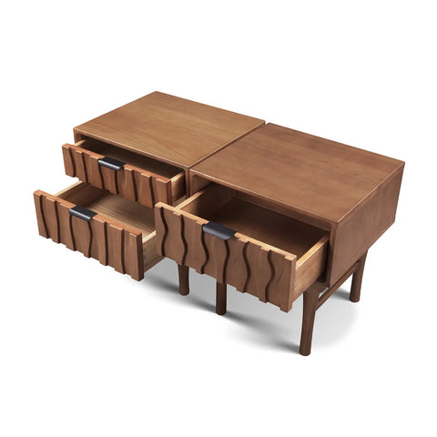 Veneto Brown One Drawer Bedside Cabinet