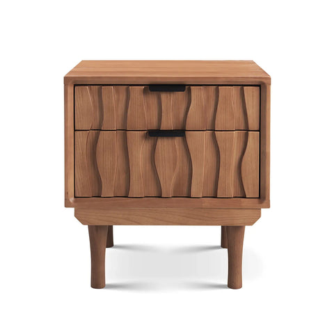 Veneto Brown Two Drawers Bedside Cabinet