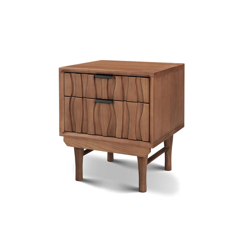 Veneto Brown Two Drawers Bedside Cabinet
