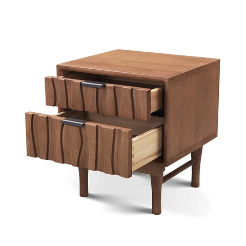 Veneto Brown Two Drawers Bedside Cabinet
