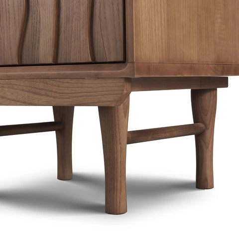 Veneto Brown Two Drawers Bedside Cabinet