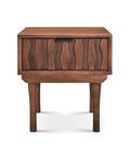 Veneto Walnut One Drawer Bedside Cabinet
