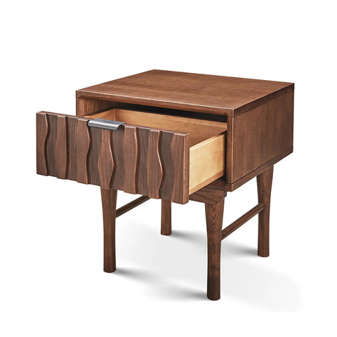 Veneto Walnut One Drawer Bedside Cabinet