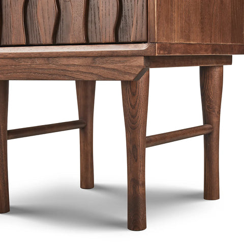 Veneto Walnut One Drawer Bedside Cabinet