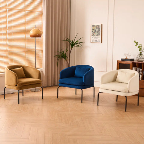 Vivien Caramel Velvet Occasional Chair