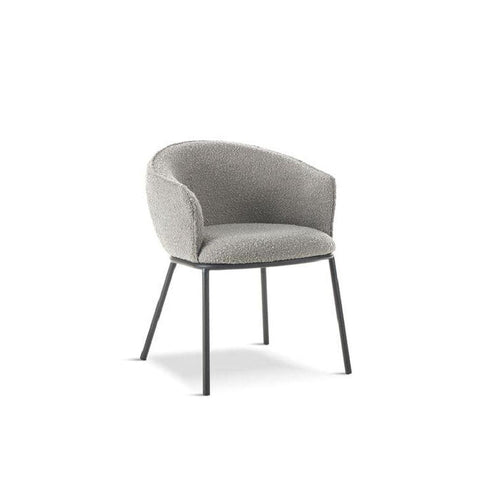 x1 Verve Boucle Grey Dining Chair
