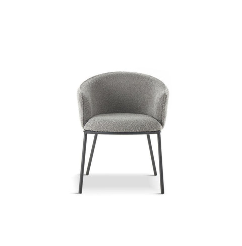 x1 Verve Boucle Grey Dining Chair