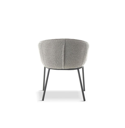 x1 Verve Boucle Grey Dining Chair