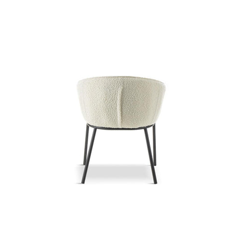 x1 Verve Boucle White Dining Chair