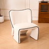Zola White Sherpa Fleece Occasional Chair